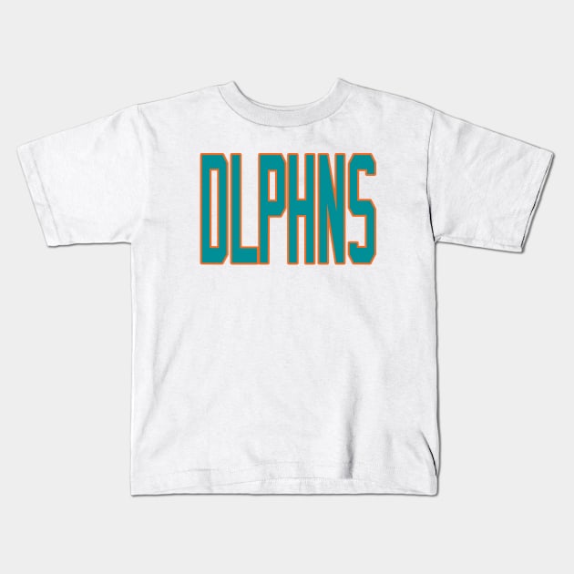 Miami LYFE DLPHNS I'd like to buy a vowel! Kids T-Shirt by OffesniveLine